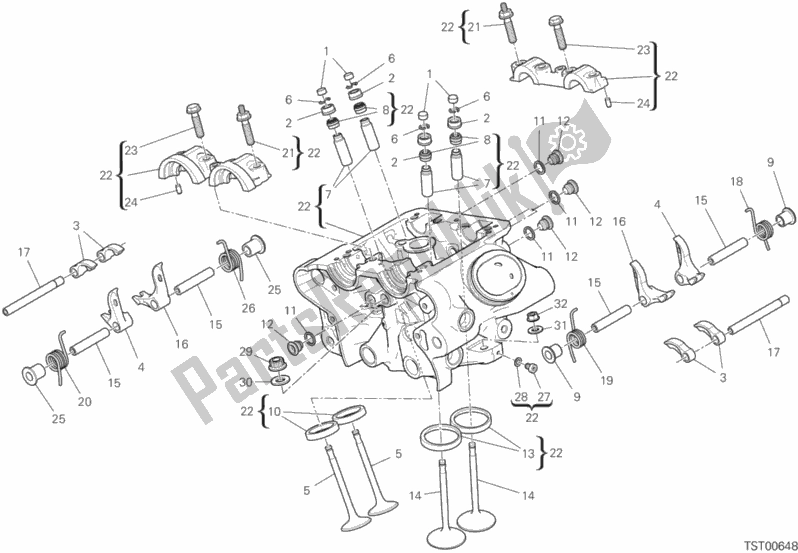 Wszystkie części do Pionowa G? Owa Ducati Diavel 1260 USA 2019